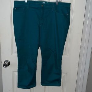 Lee cropped denim jeans